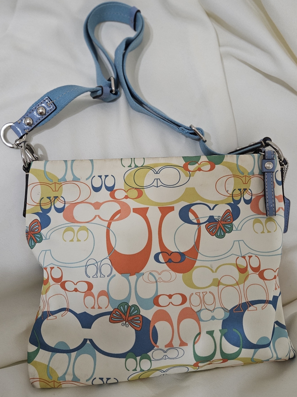 Coach Optic Butterfly Print Crossbody/Shoulder Bag